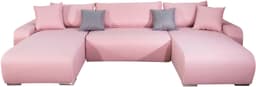 COLLECTION AB Wohnlandschaft Paola U-Form | Rosa
