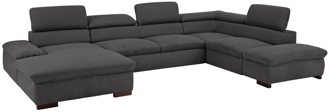 Home affaire Wohnlandschaft Alberto U-Form | Grau