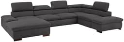 Home affaire Wohnlandschaft Alberto U-Form | Grau