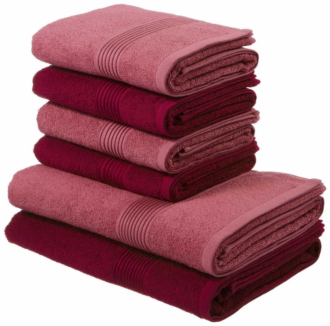 OTTO home Handtuch Set Anna | Rot