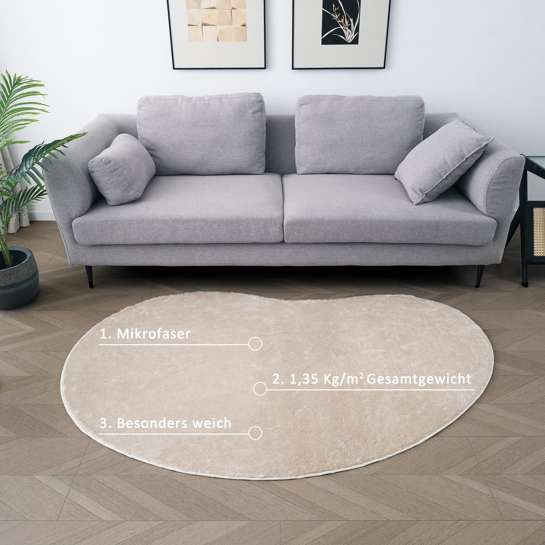 OTTO home Teppich Cali Bean | Beige