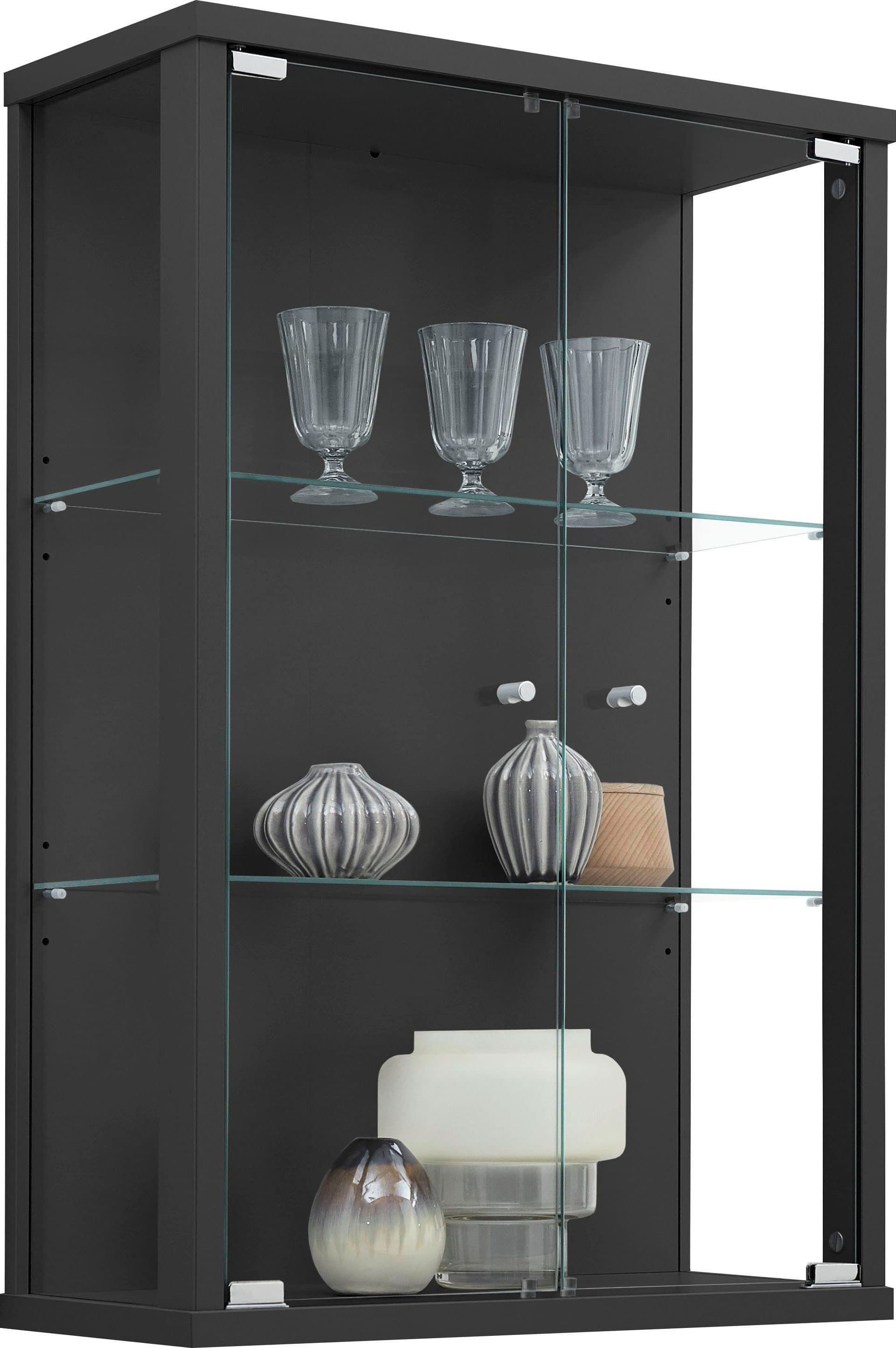 fif möbel Vitrine OPTIMA | Schwarz