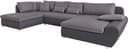 Wohnlandschaft Bandos U-Form | Grau 3