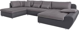 Wohnlandschaft Bandos U-Form | Grau