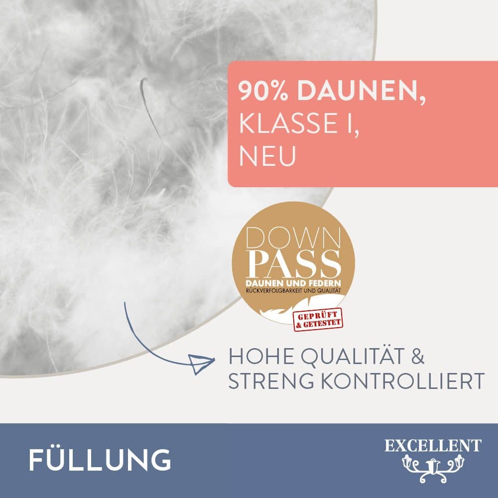 Excellent Daunenbettdecke VENEDIG | Weiß