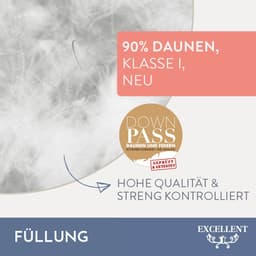 Excellent Daunenbettdecke VENEDIG | Weiß
