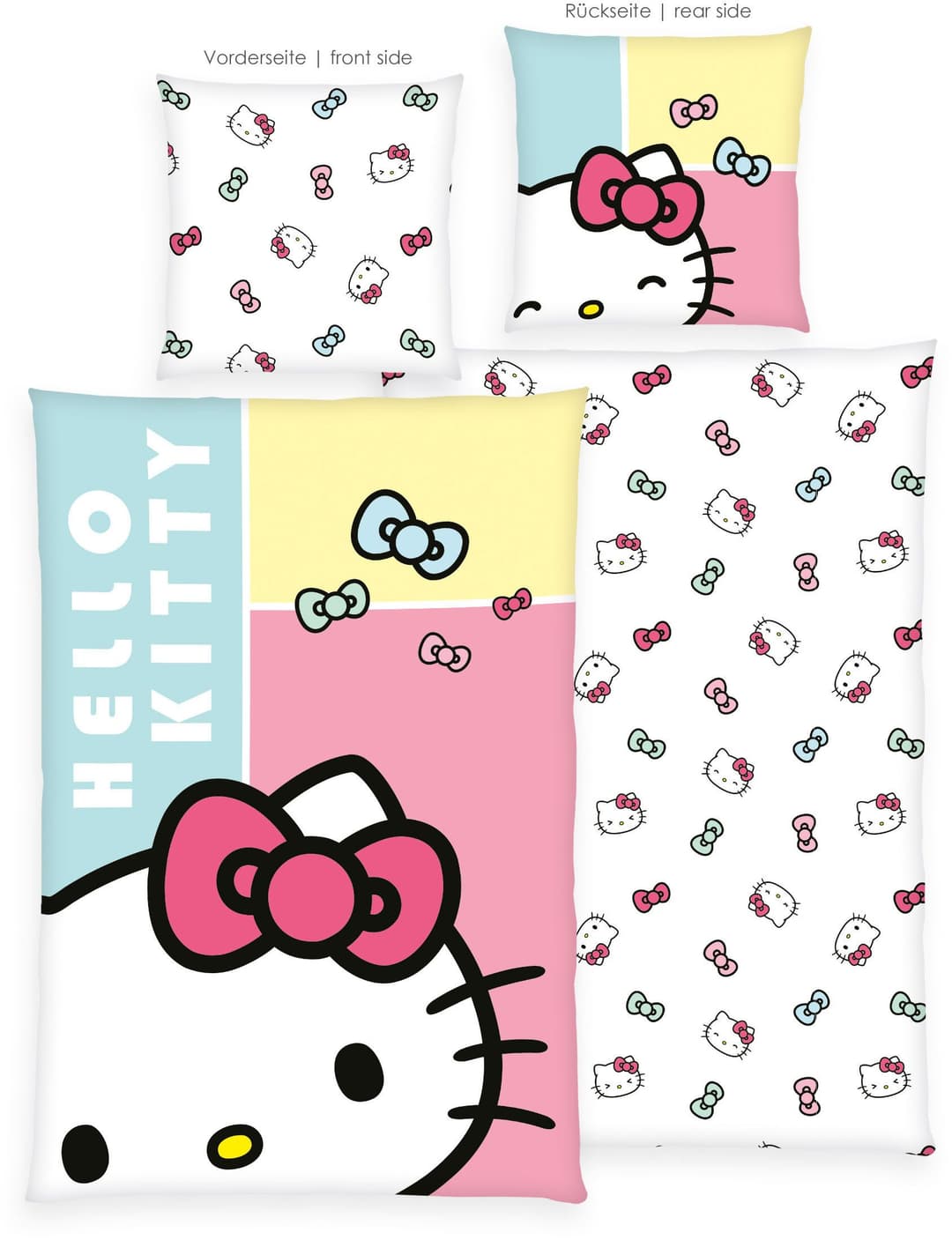 Hello Kitty Bettwäsche Renforcé | Mehrfarbig