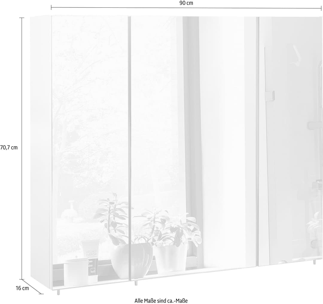 Schildmeyer Spiegelschrank Basic | Weiß