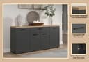 Home affaire Sideboard Bajo | Braun 3