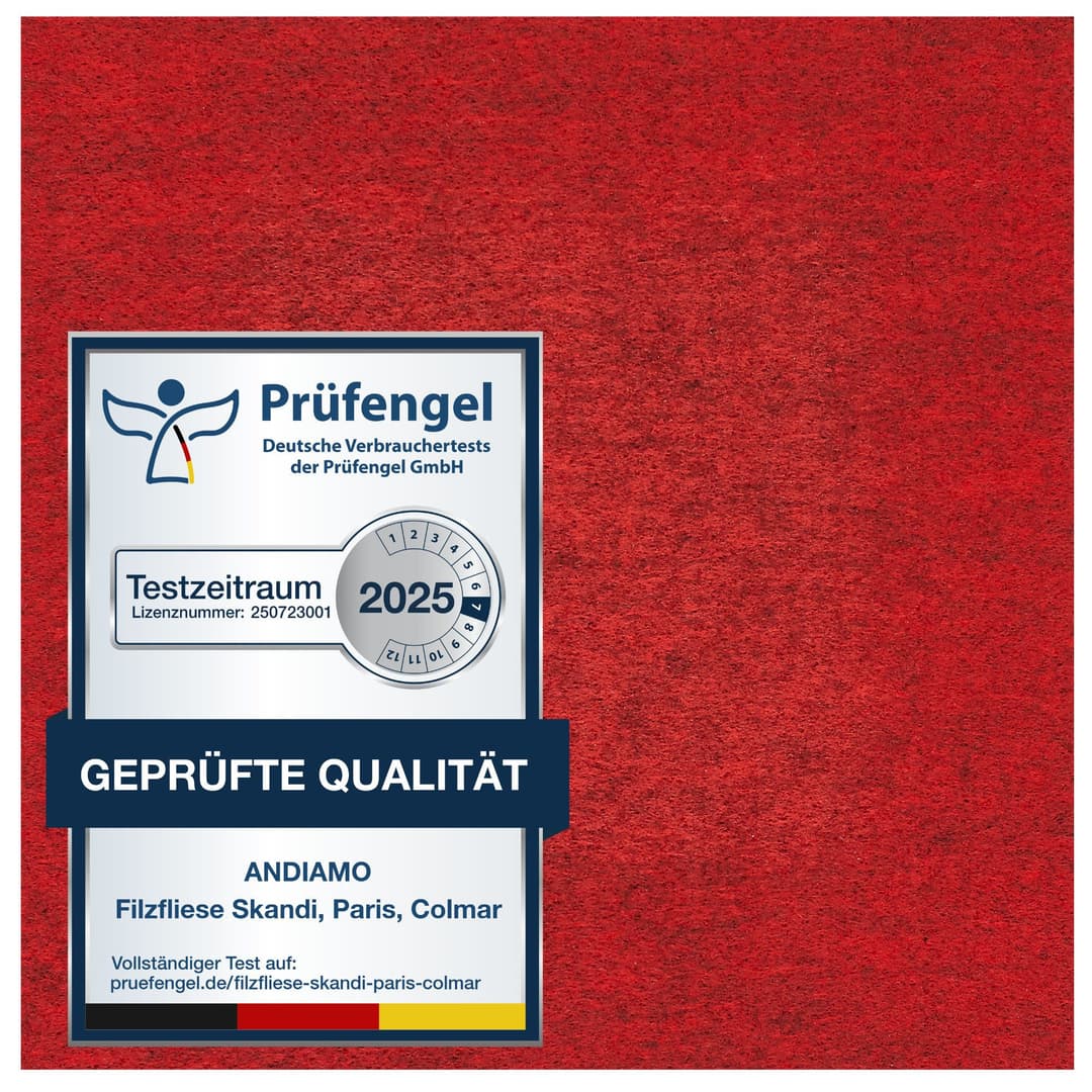 Andiamo Teppichfliese Skandi | Rot