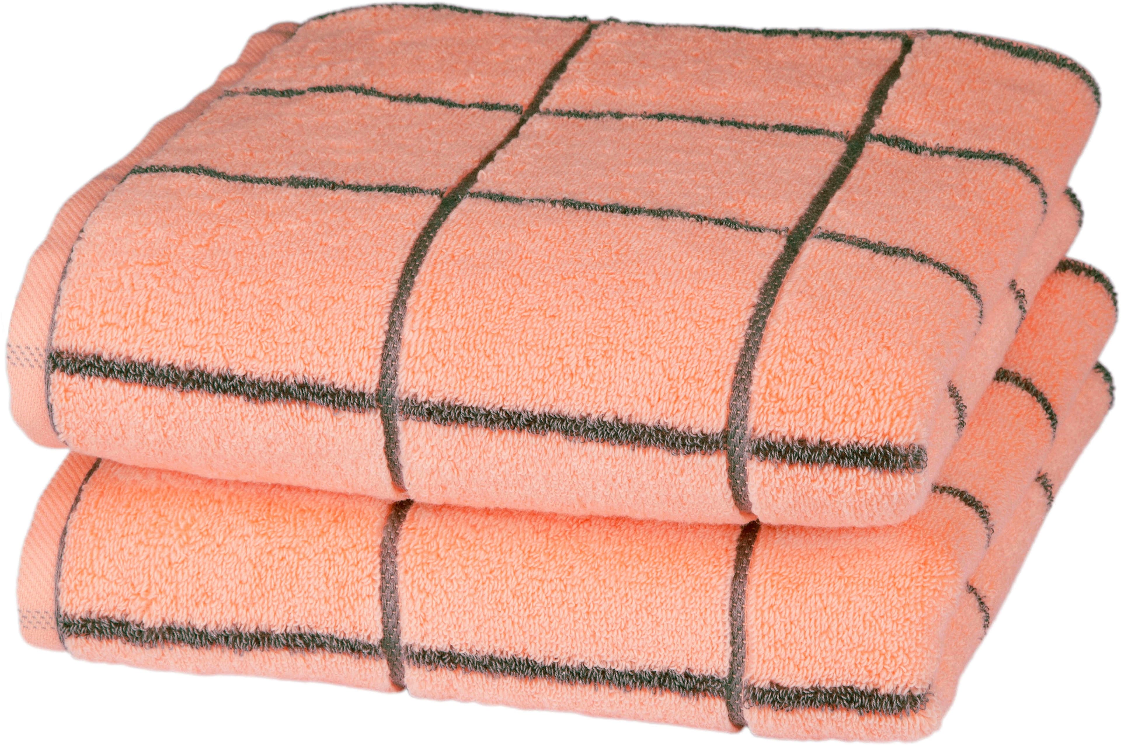 ROSS Handtücher Cashmere Überkaro | Rosa