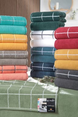 ROSS Handtücher Cashmere Überkaro | Grau