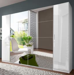 Wimex Schwebetürenschrank Lotto | Weiß