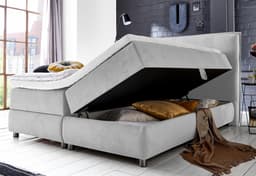 ATLANTIC home collection Boxspringbett Tilo | Grau