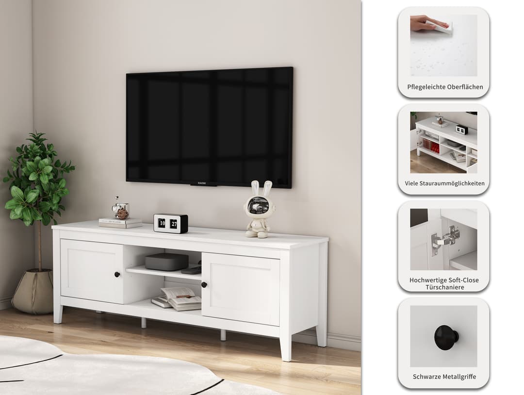 OTTO home TV-Board Avelin | Weiß