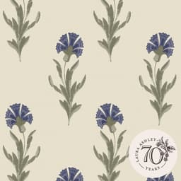 LAURA ASHLEY Vliestapete Dandelion | Blau
