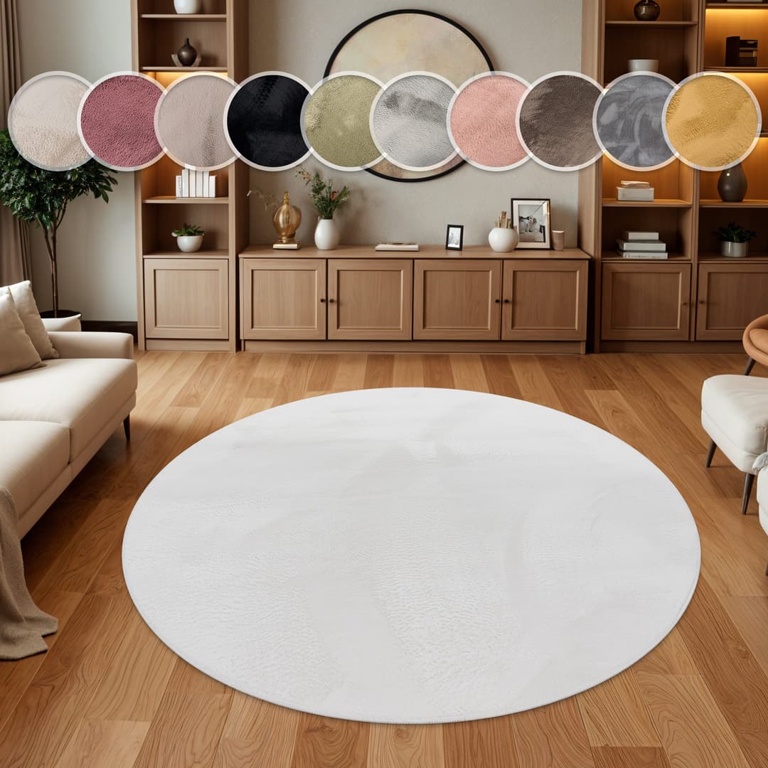 Paco Home Fellteppich Kunstfell Soft 380 | Weiß