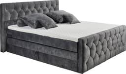ED EXCITING DESIGN Boxspringbett "Cashfield" | Grau