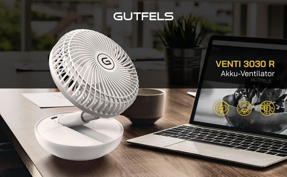 Gutfels Tischventilator »VENTI 3030 R« | Weiß