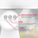B.K.Licht LED Außen-Wandleuchte | Weiß 5