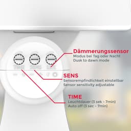 B.K.Licht LED Außen-Wandleuchte | Weiß