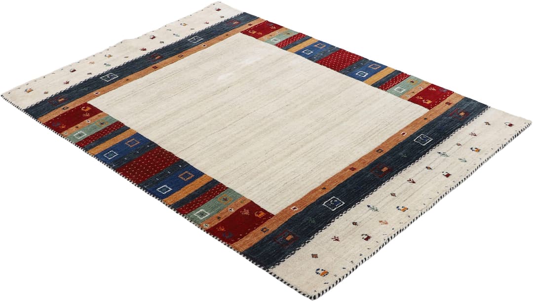 Carpetfine Gabbeh Nura Wollteppich | Beige