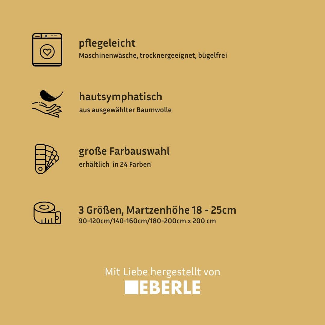 bellana Spannbettlaken exclusiv | Schwarz