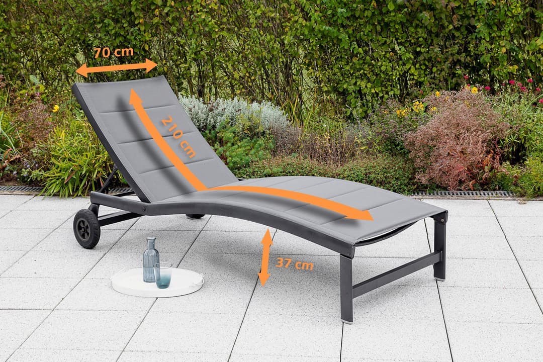 MERXX Gartenliege San Marino | Grau