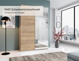 Schlafkontor Schwebetürenschrank Heimo | Holztöne