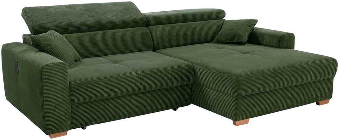 Jockenhöfer Gruppe Ecksofa Slider L-Form | Grün