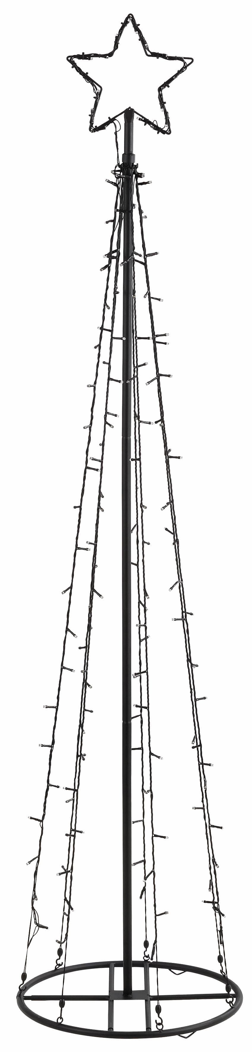 BONETTI LED Baum Weihnachtsdeko | Schwarz