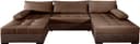 COLLECTION AB Wohnlandschaft Josy U-Form | Braun 2