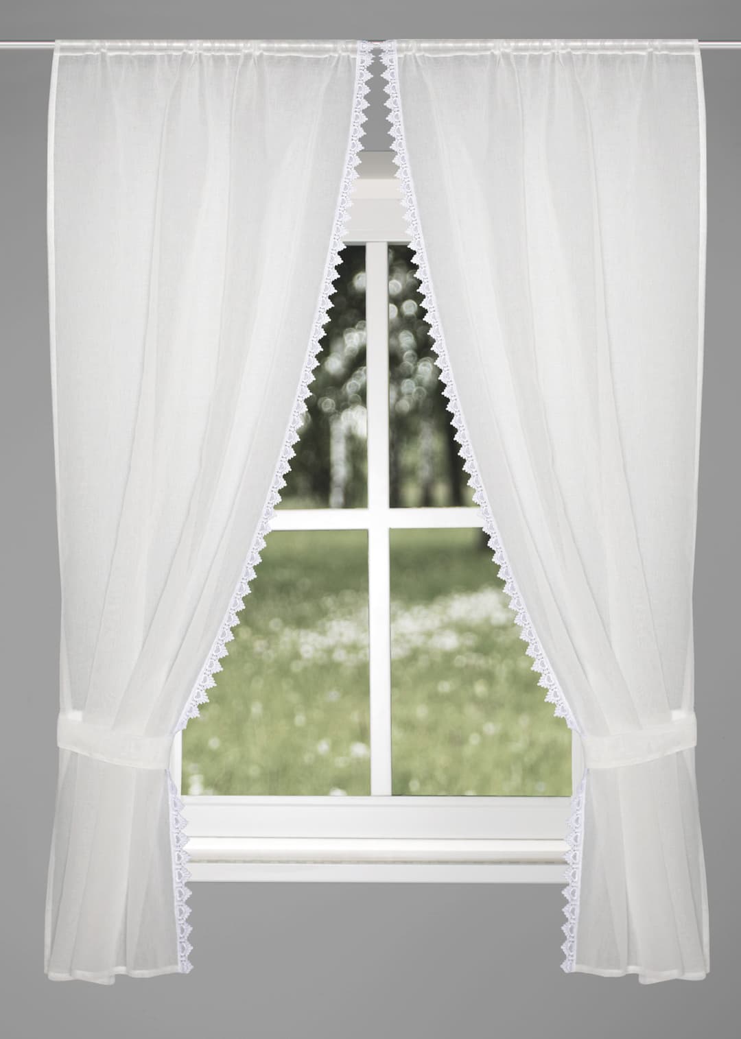 HOME WOHNIDEEN Gardine NISHAY | Weiß