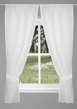 HOME WOHNIDEEN Gardine NISHAY | Weiß