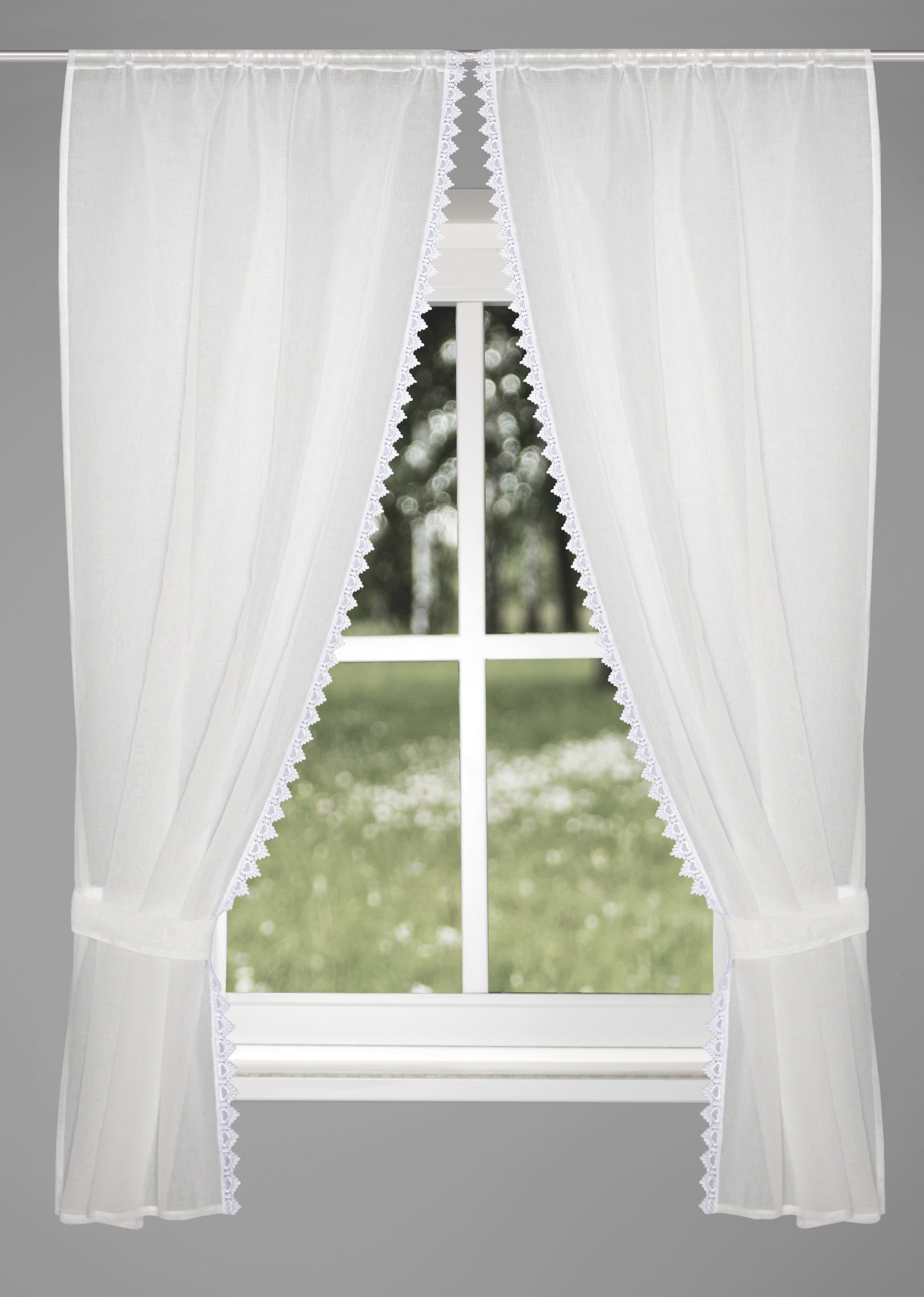 HOME WOHNIDEEN Gardine NISHAY | Weiß
