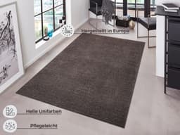 HANSE Home Teppich Pure 100 Kurzflor | Grau