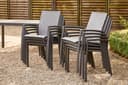 Siena Garden Gartensessel VELIA Stapelsessel | Grau 2