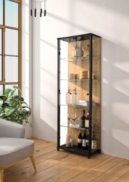 fif möbel Vitrine OPTIMA | Braun