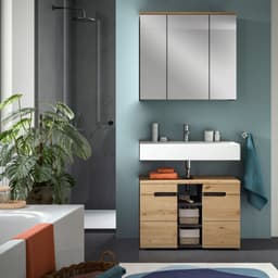 welltime Spiegelschrank REHAT | Braun