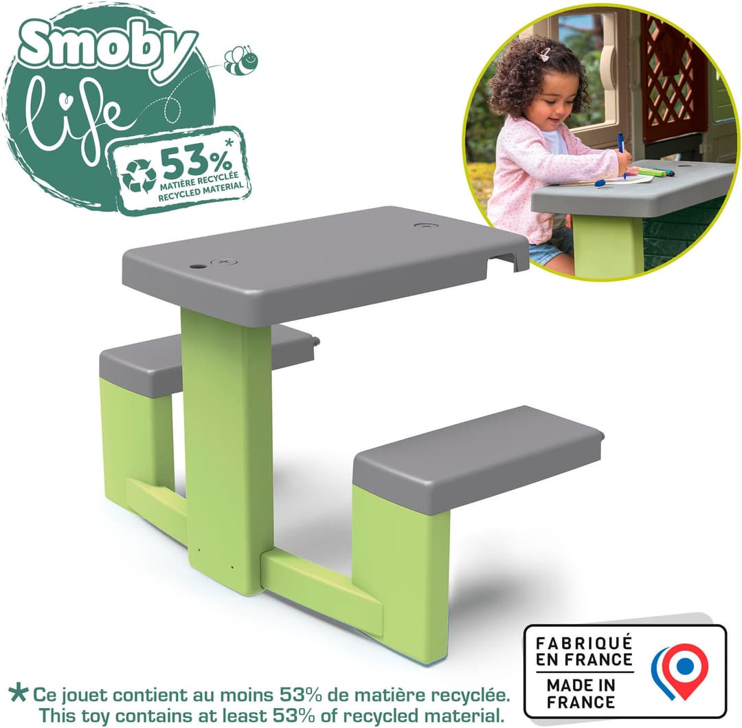 Smoby Life Picknicktisch | Grau