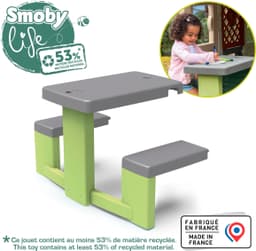 Smoby Life Picknicktisch | Grau