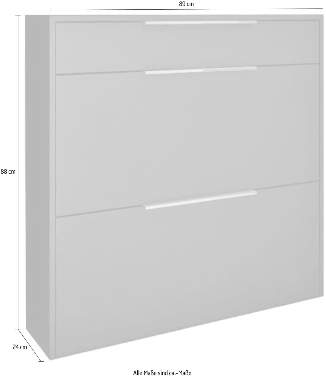 borchardt Möbel Schuhschrank Oliva | Weiß