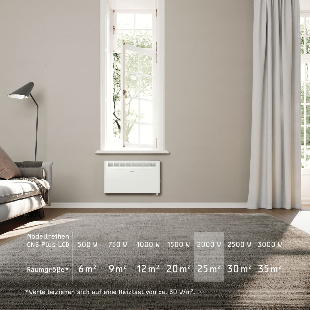 STIEBEL ELTRON Konvektor CNS 2000 Plus LCD | Weiß