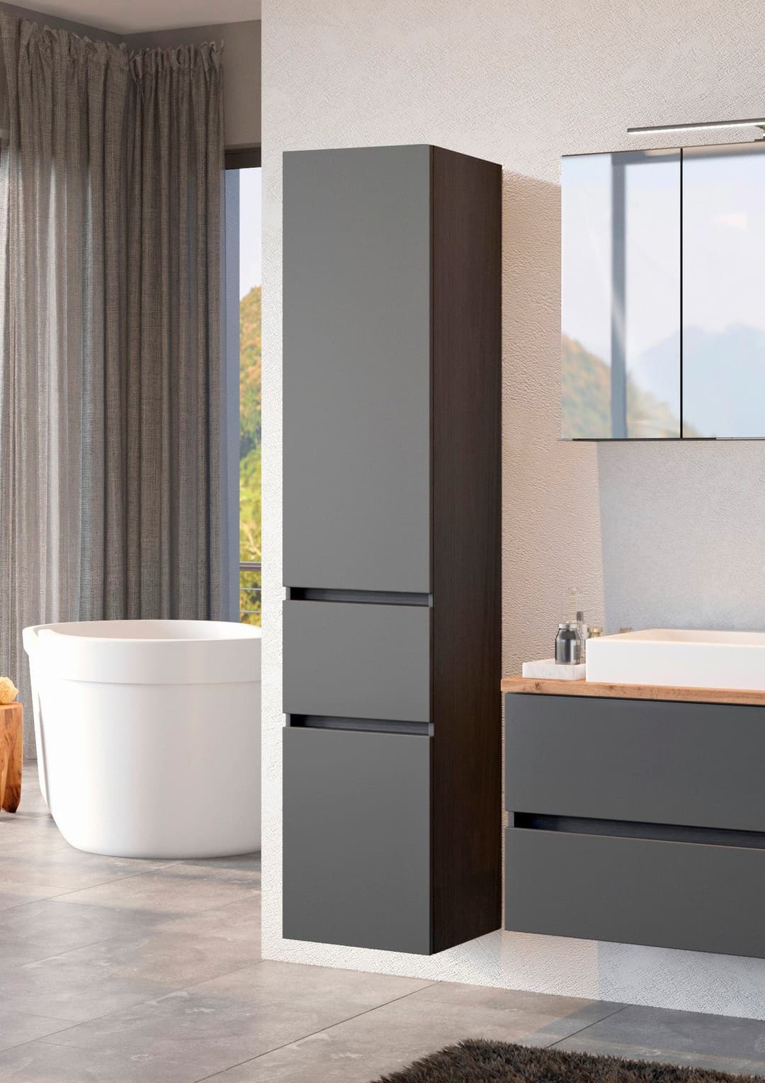 welltime Seitenschrank Livorno | Grau