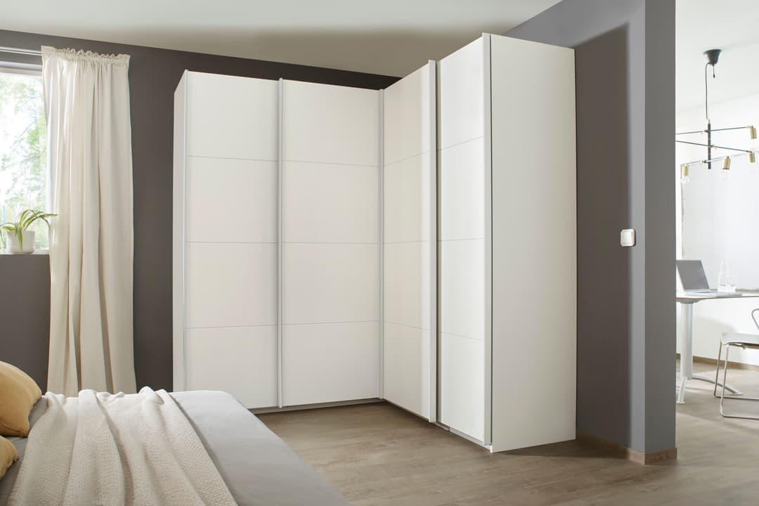 rauch Schwebetürenschrank QUADRA | Weiß