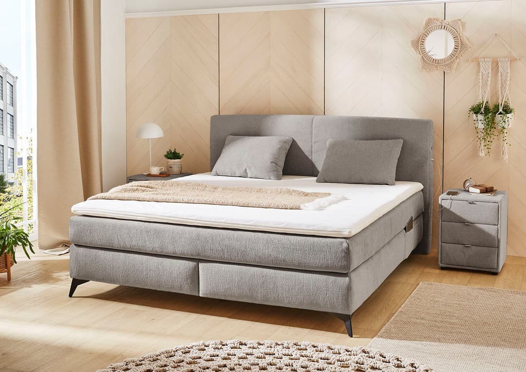 Jockenhöfer Gruppe Boxspringbett Kira | Grau