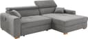 Jockenhöfer Gruppe Ecksofa Slider L-Form | Grau