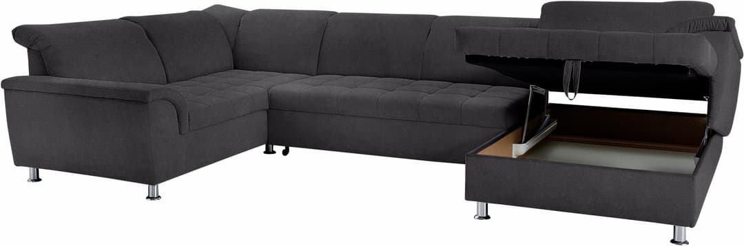 DOMO collection Wohnlandschaft Franzi | Grau