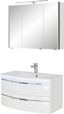 Saphir Serie 7045 Badmöbel-Set | Weiß