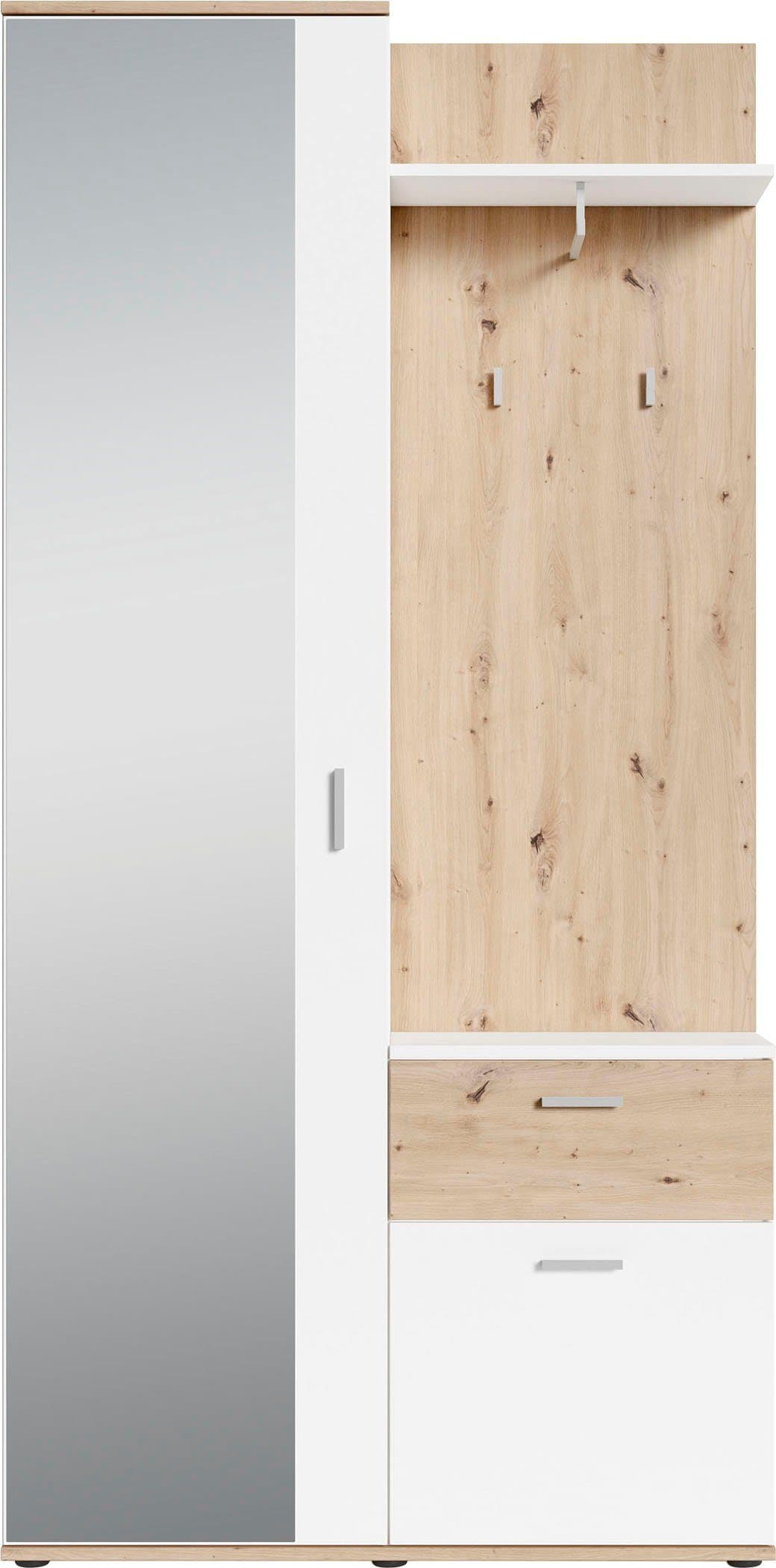 byLIVING Kompaktgarderobe Jakob | Holztöne